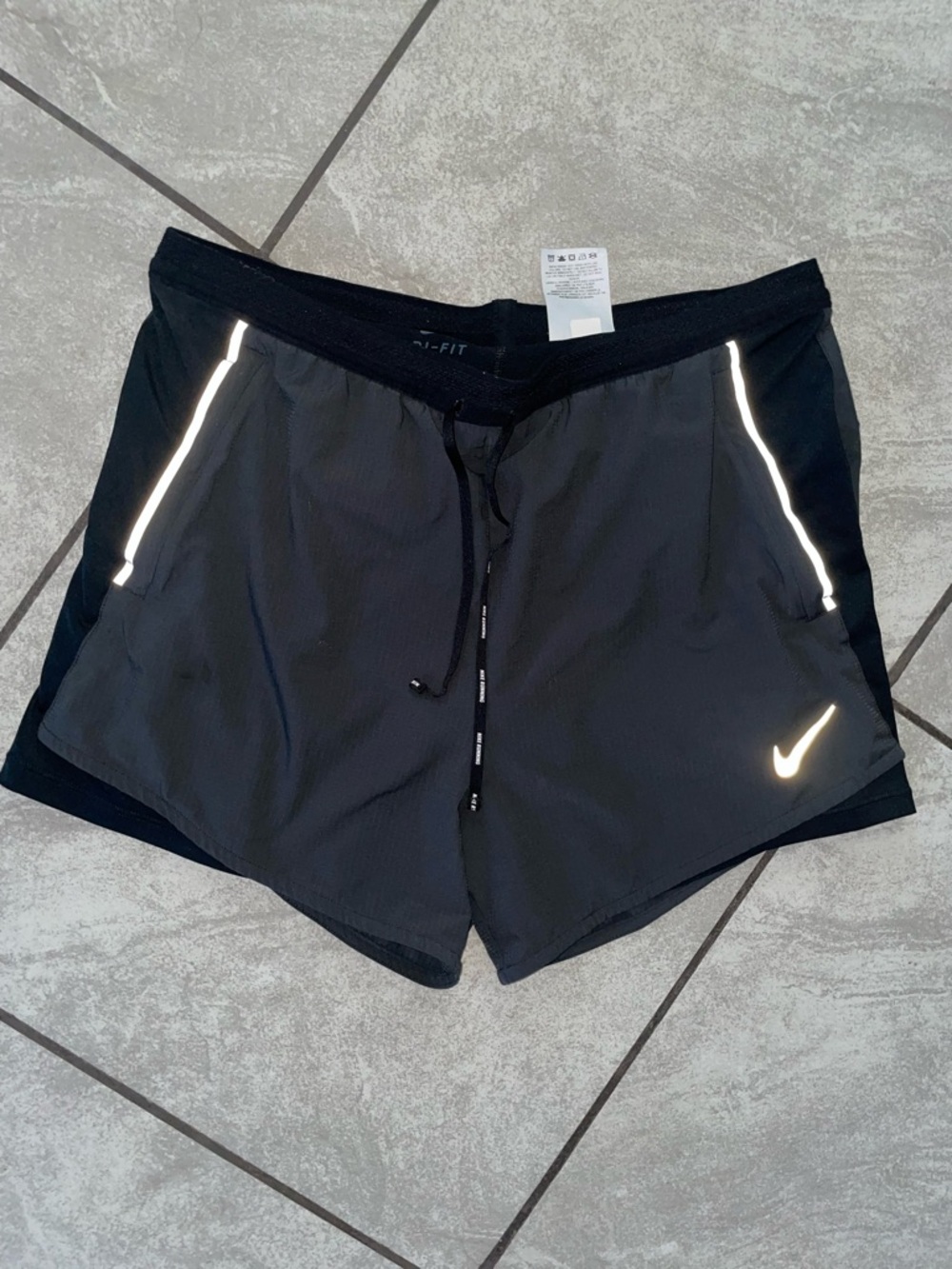 Nike Black Reflective Running Shorts